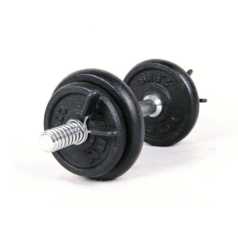 "Gym Weightlifting Barbell Clamp - Secure Locking Mechanism"